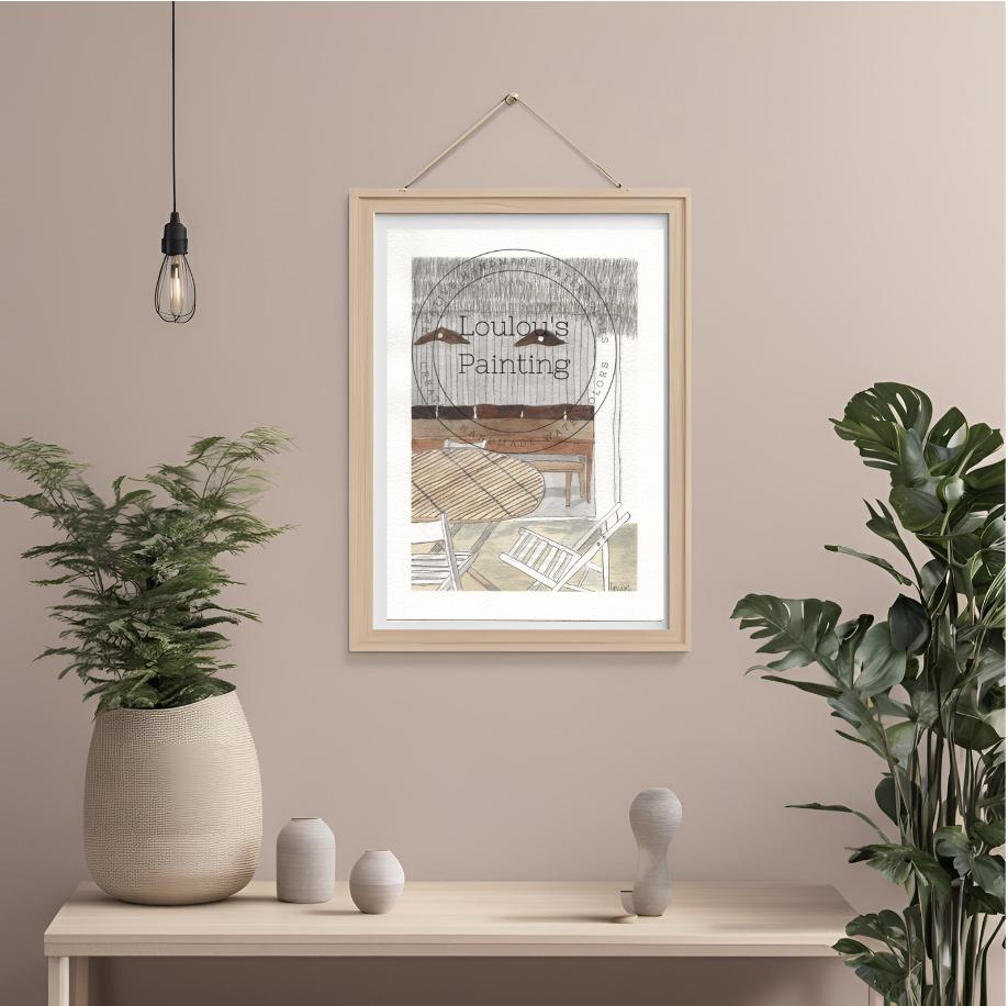 La paillotte d' E et K 20x26cm