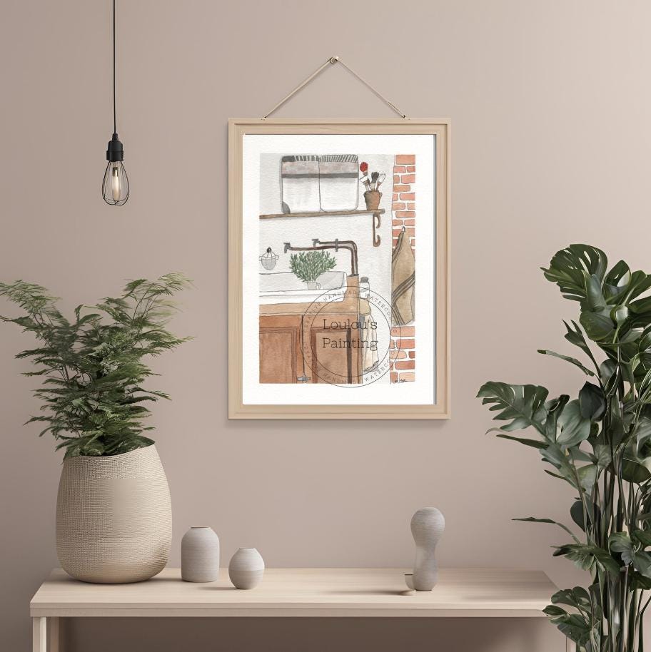 Atelier ancien 20x26cm