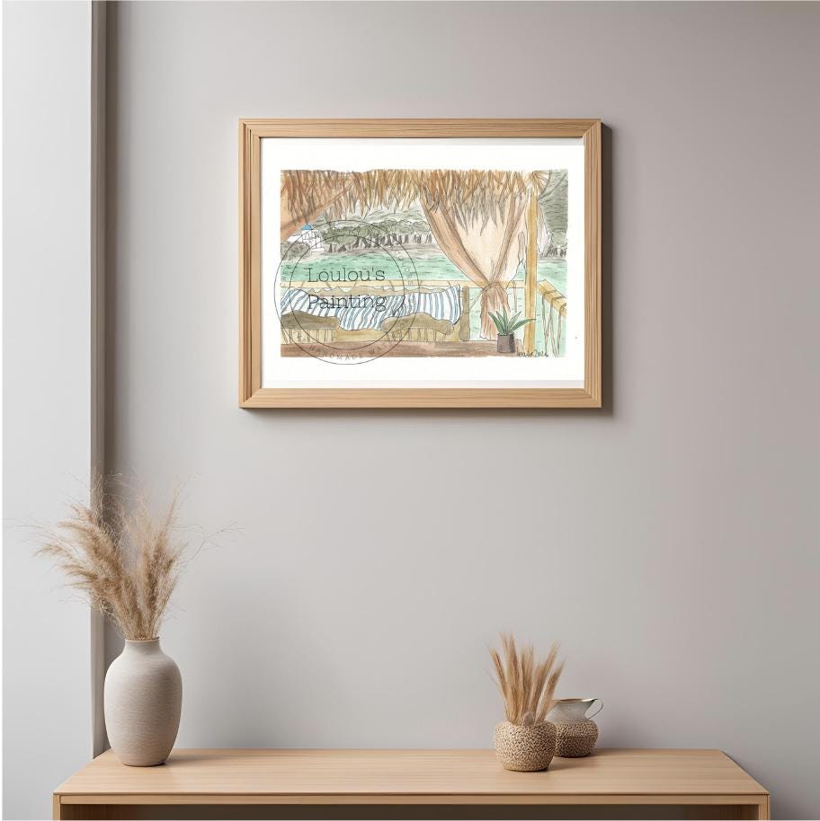 Vue mer en grèce 21x14.8cm A5